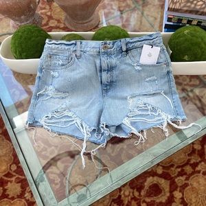 Pistola Denim High Rise Cut Off Shorts